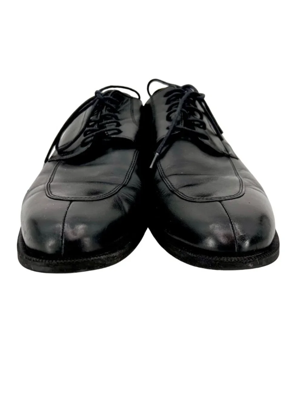 COLE HAAN BLACK TIE LEATHER LOAFER DRESS SHOES - 12M